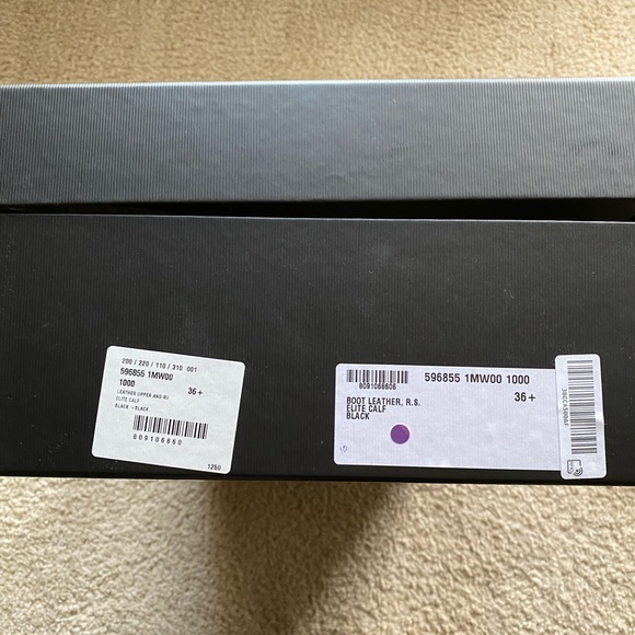 Gucci Black Marmont Leather Elite Calf Knee High Boots Sz 36.5 - Picture 14 of 16